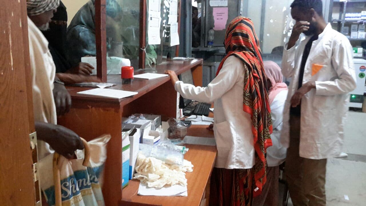 Electronic dispensing practice at Kemissie General Hospital.