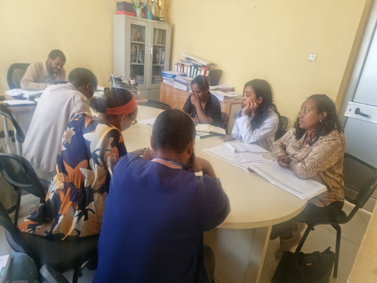 Health bureau and sub-city staff participating in a ROSS feedback session.