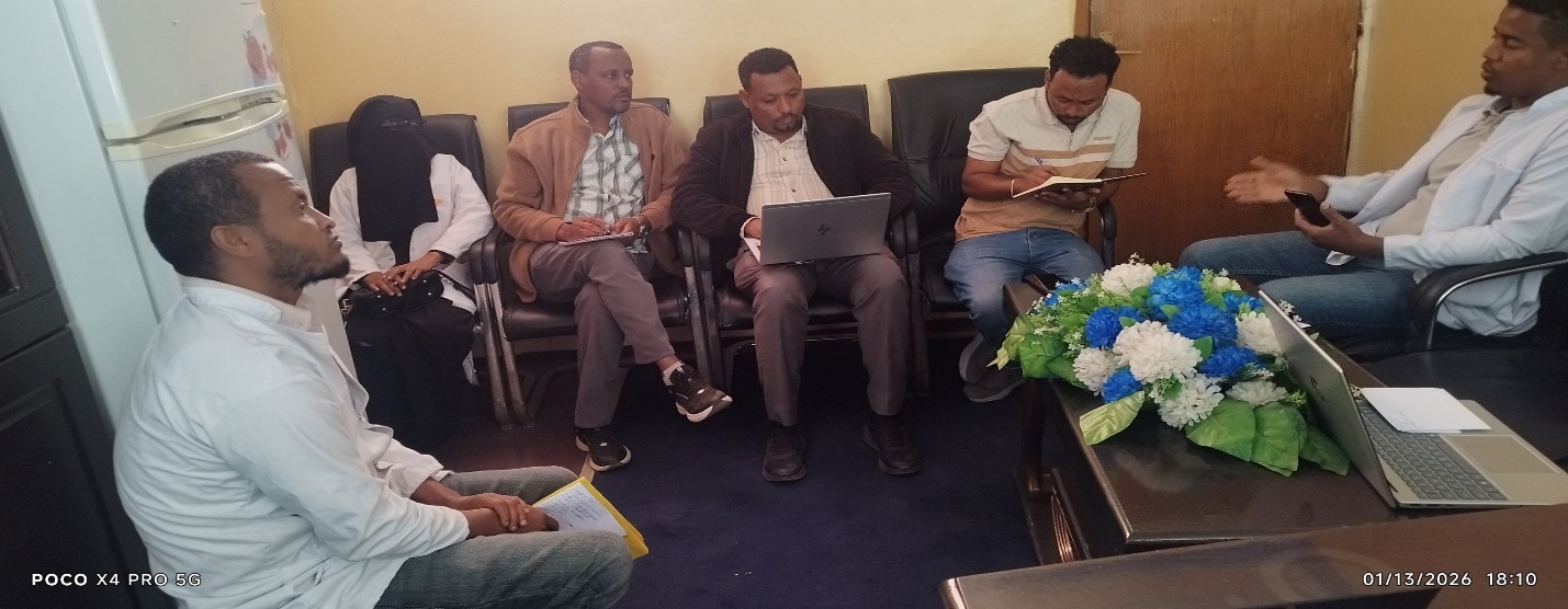 TST feedback session with hospital management at Kemissie.