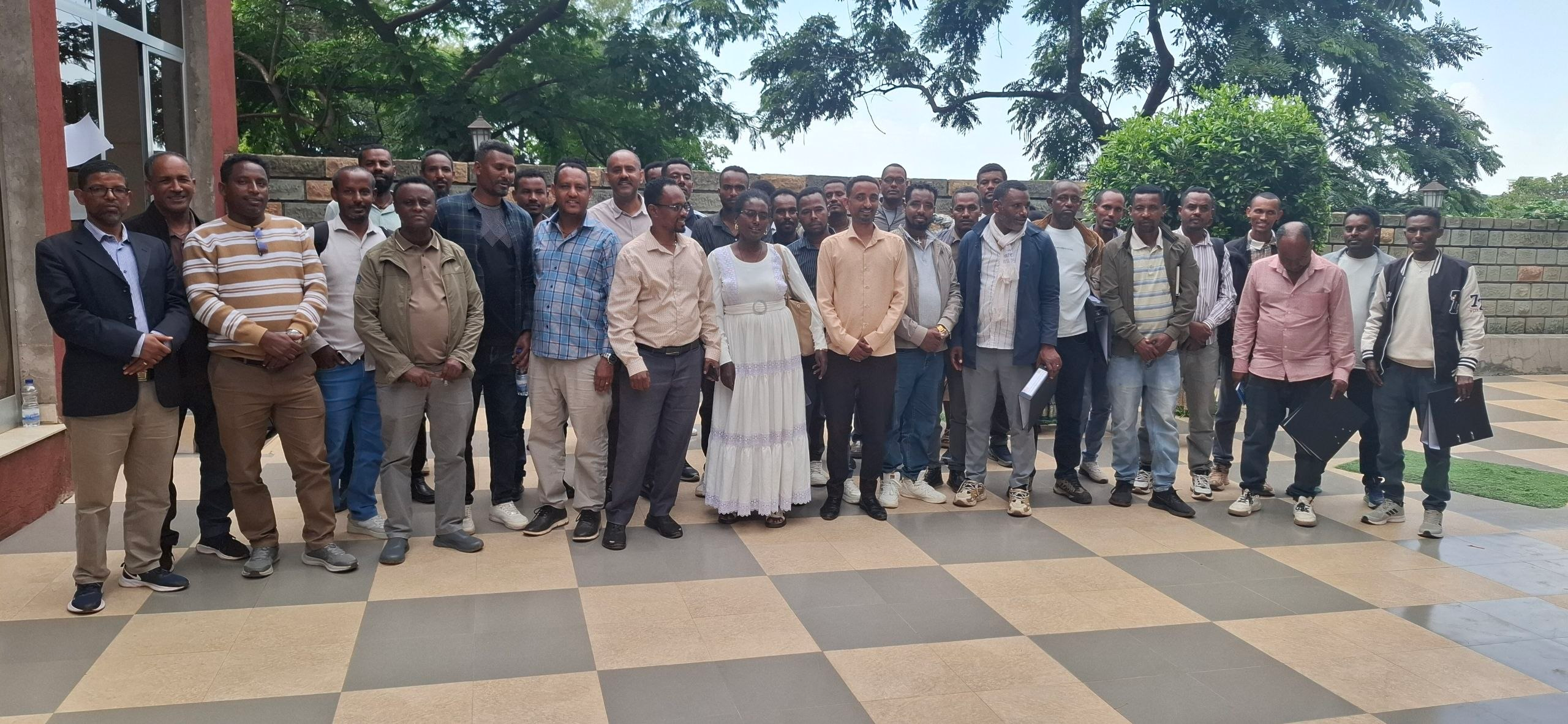 Group photo from the Amhara RHB cluster-based review meeting in Bahir Dar.